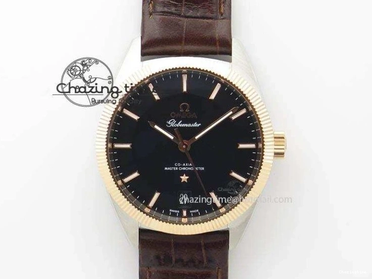 0113 Speedmaster ’57 Co-Axial RG OMF 1:1 Best Edition Black Dial On Leather Strap A9300 (Free Leather Strap) Resilient 8064